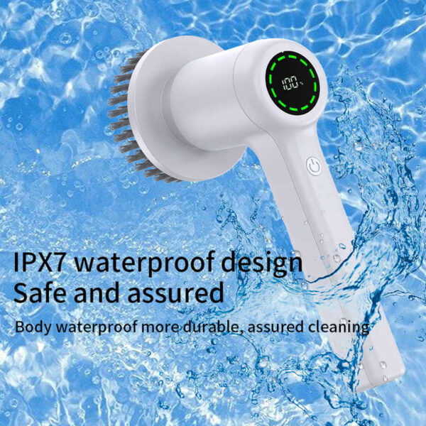 Electric Cleaning Brush – 5-in-1 Spin Scrubber for Bathroom, Kitchen, and More